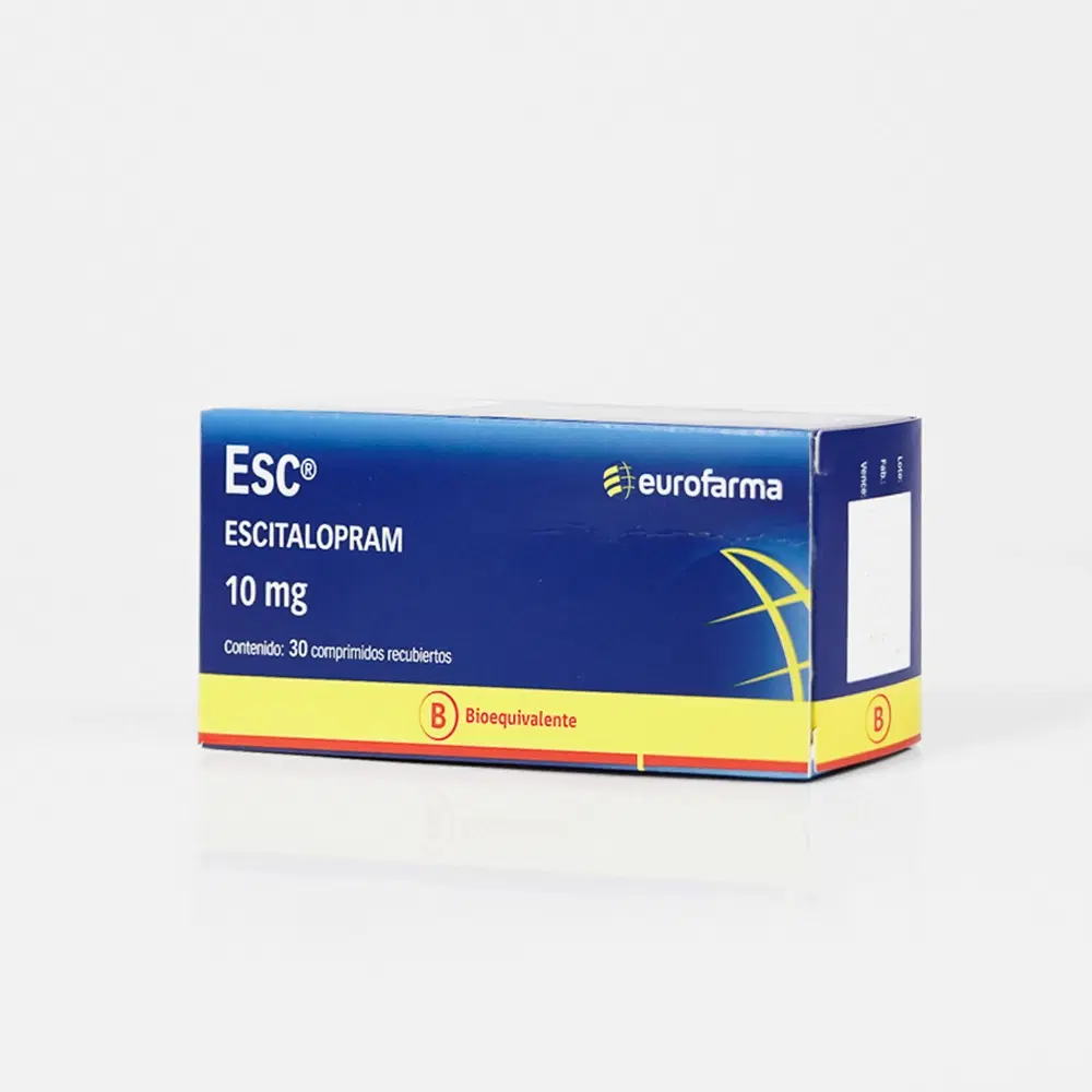 Esc Escitalopram 10 mg 30 comprimidos recubiertos – vista 2