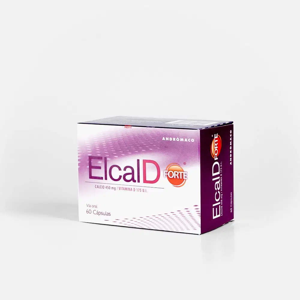 Elcal D Forte 450mg/175ui 60 Cap. – vista 2