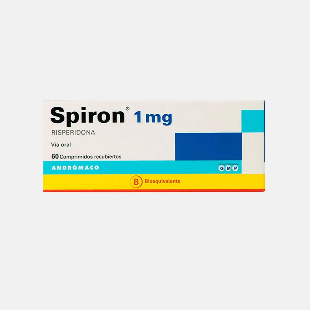 Spiron Risperidona 1 mg 60 comprimidos