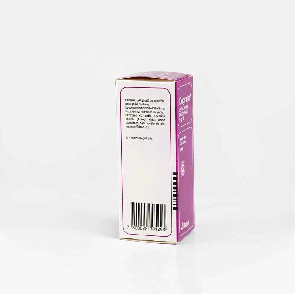 Degraler Levocetirizina 5 mg/ml 15 ml solución para gotas orales – vista 2