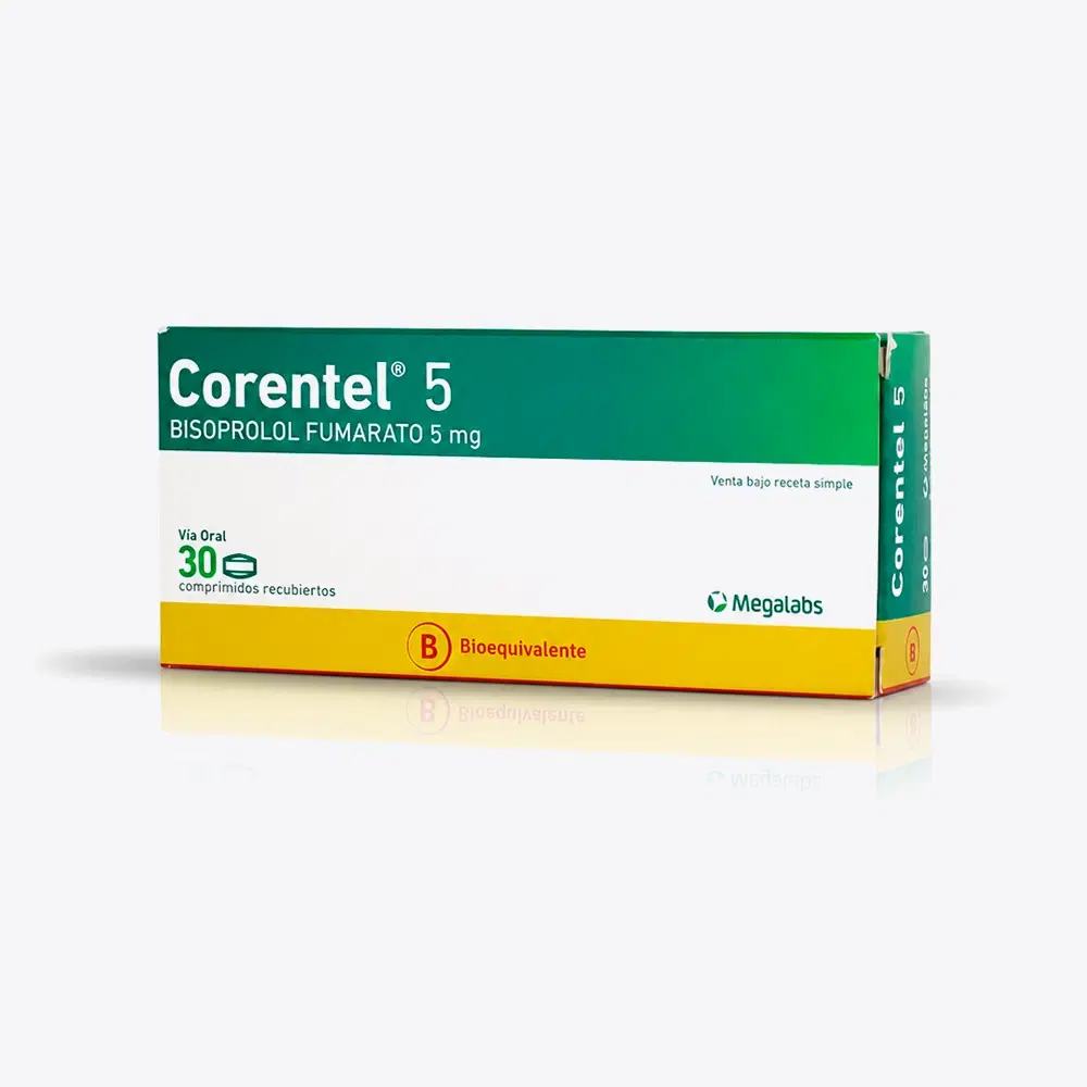 Corentel Bisoprolol 5 mg 30 comprimidos recubiertos