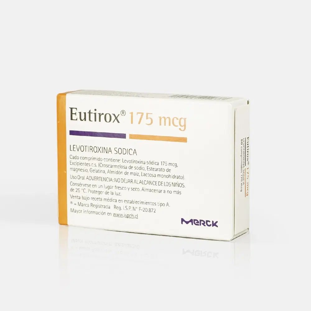 Eutirox Levotiroxina sodica 175 mcg 50 comprimidos – vista 2
