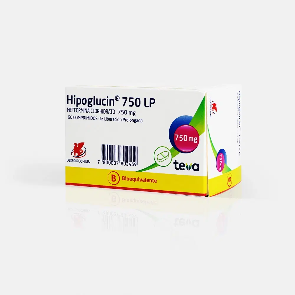 Hipoglucin LP 750mg 60 Comp. – vista 1