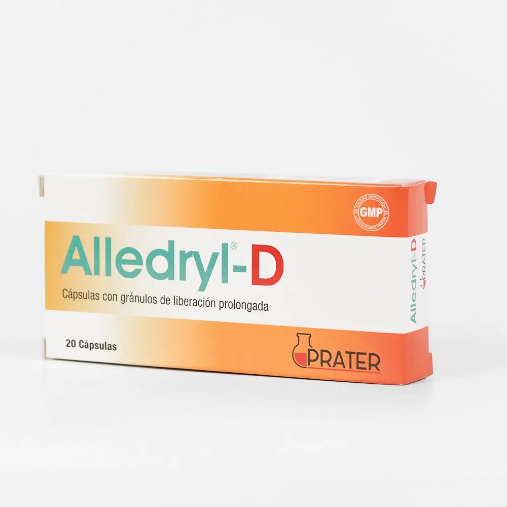 Alledryl D 5mg/120mg 20 Cap. – vista 1
