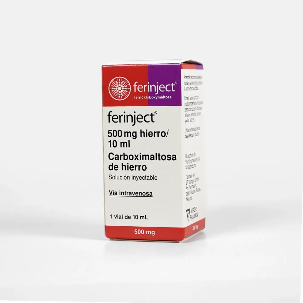 Ferinject Carboximaltosa de Hierro 500mg 1 Vial de 10ml Solución Inyectable Intravenosa – vista 1