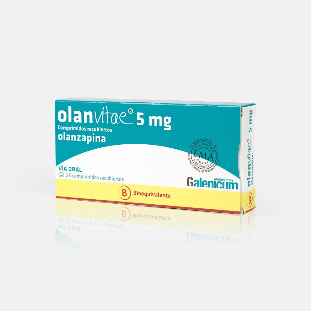 Olanvitae Olanzapina 5 mg 28 comprimidos recubiertos – vista 1