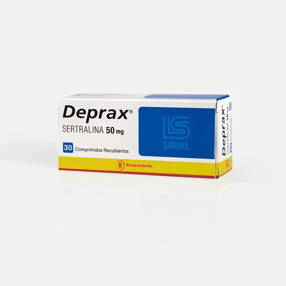 Deprax Sertralina 50 mg 30 comprimidos recubiertos – vista 1