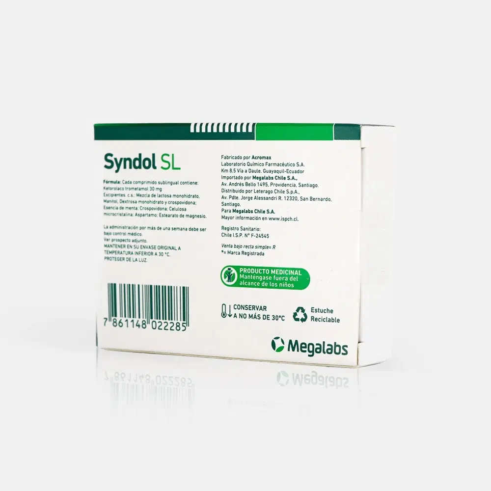 Syndol SL 30mg 4 Comp.Sl. – vista 2