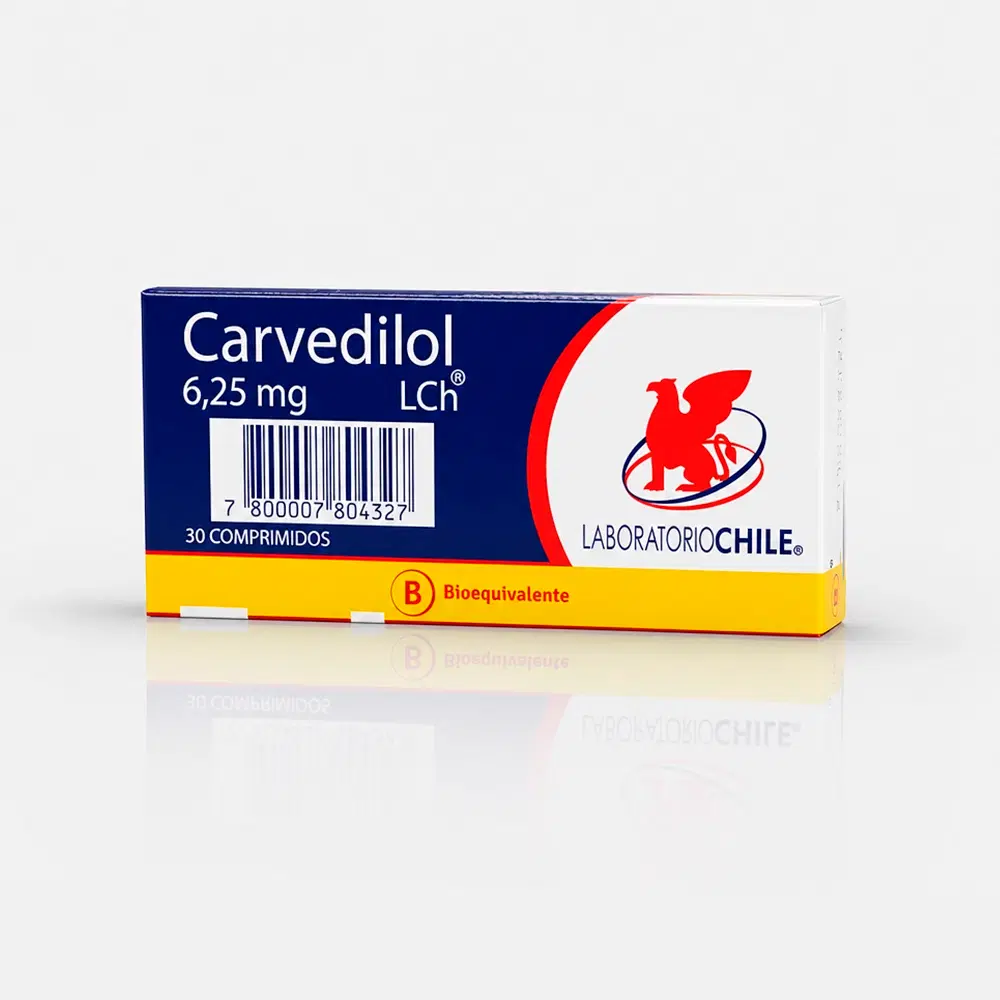 Carvedilol 6,25mg 30 Comp. – vista 2