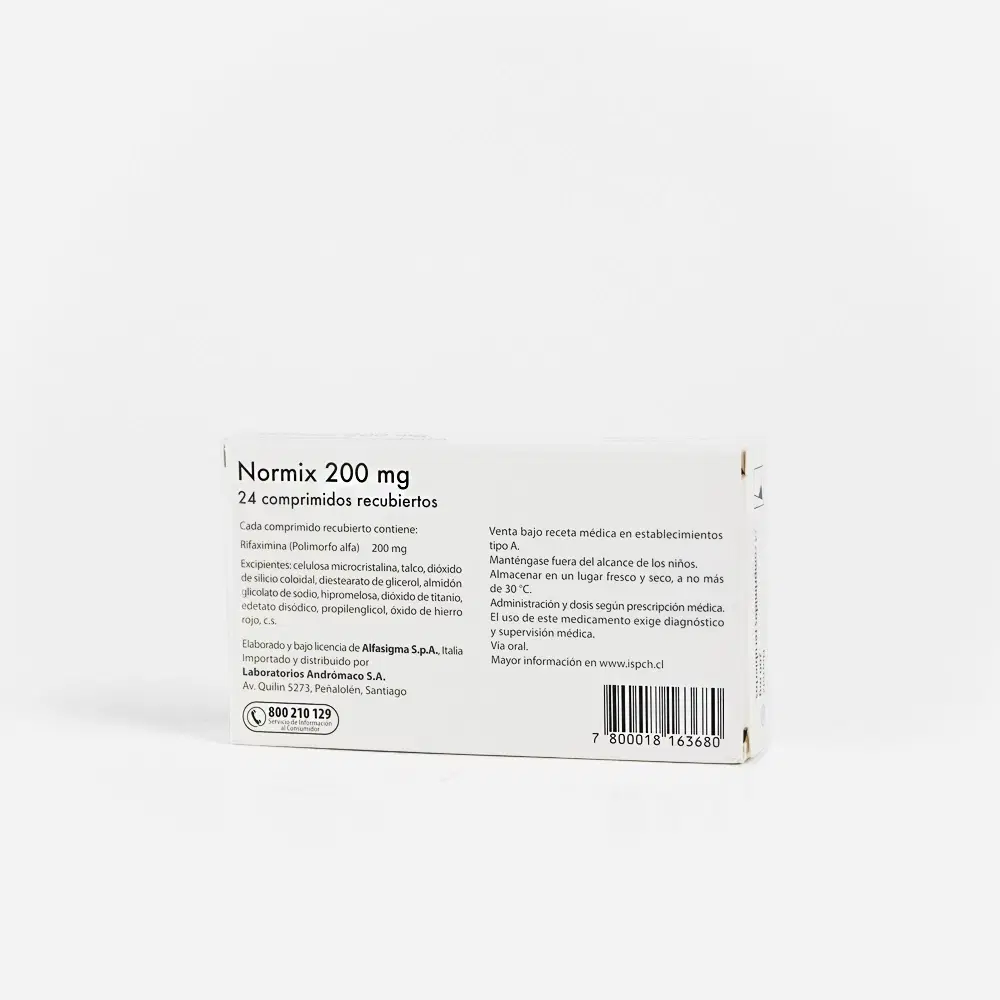 Normix 200mg 24 Comp.Rec. – vista 2