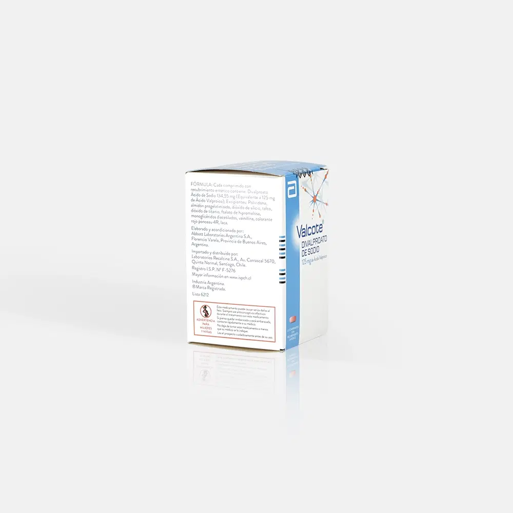 Valcote 125mg 20 Comp. – vista 2