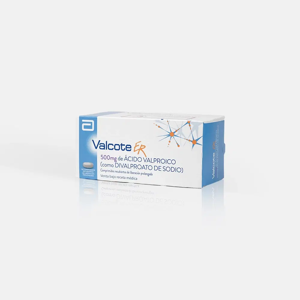 Valcote ER 500mg 50 Comp.Rec. – vista 1