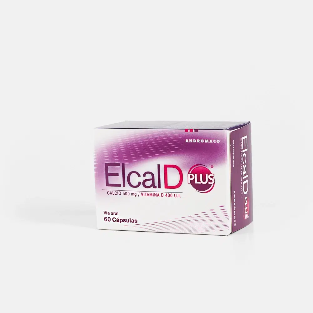 Elcal D Plus 500mg/400ui 60 Cap. – vista 1
