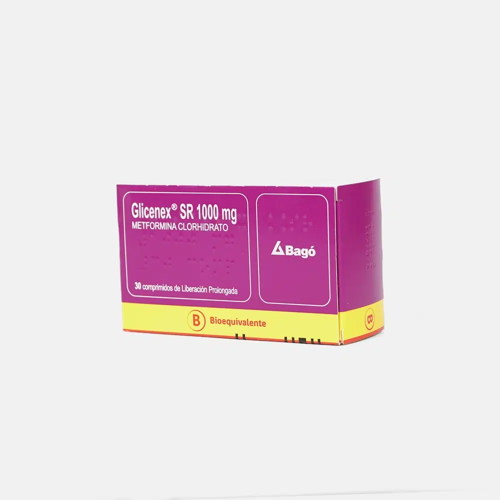 Glicenex SR Metformina 1000 mg 30 comprimidos – vista 1