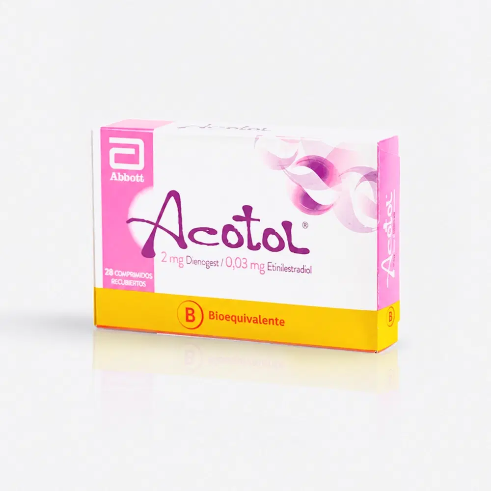 Acotol Dienogest / Etinilstradiol 2 mg/0,03 mg 28 comprimidos recubiertos