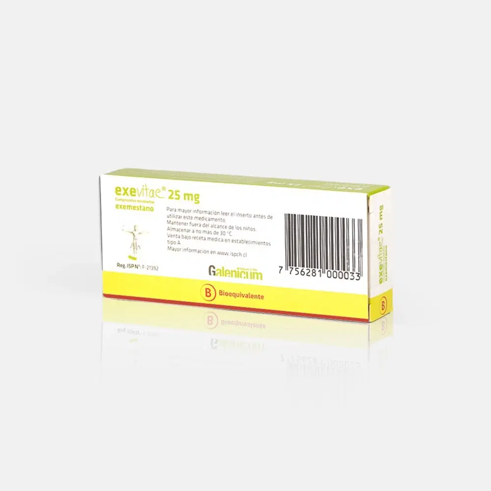 Exevitae Exemestano 25 mg 30 comprimidos recubiertos – vista 2