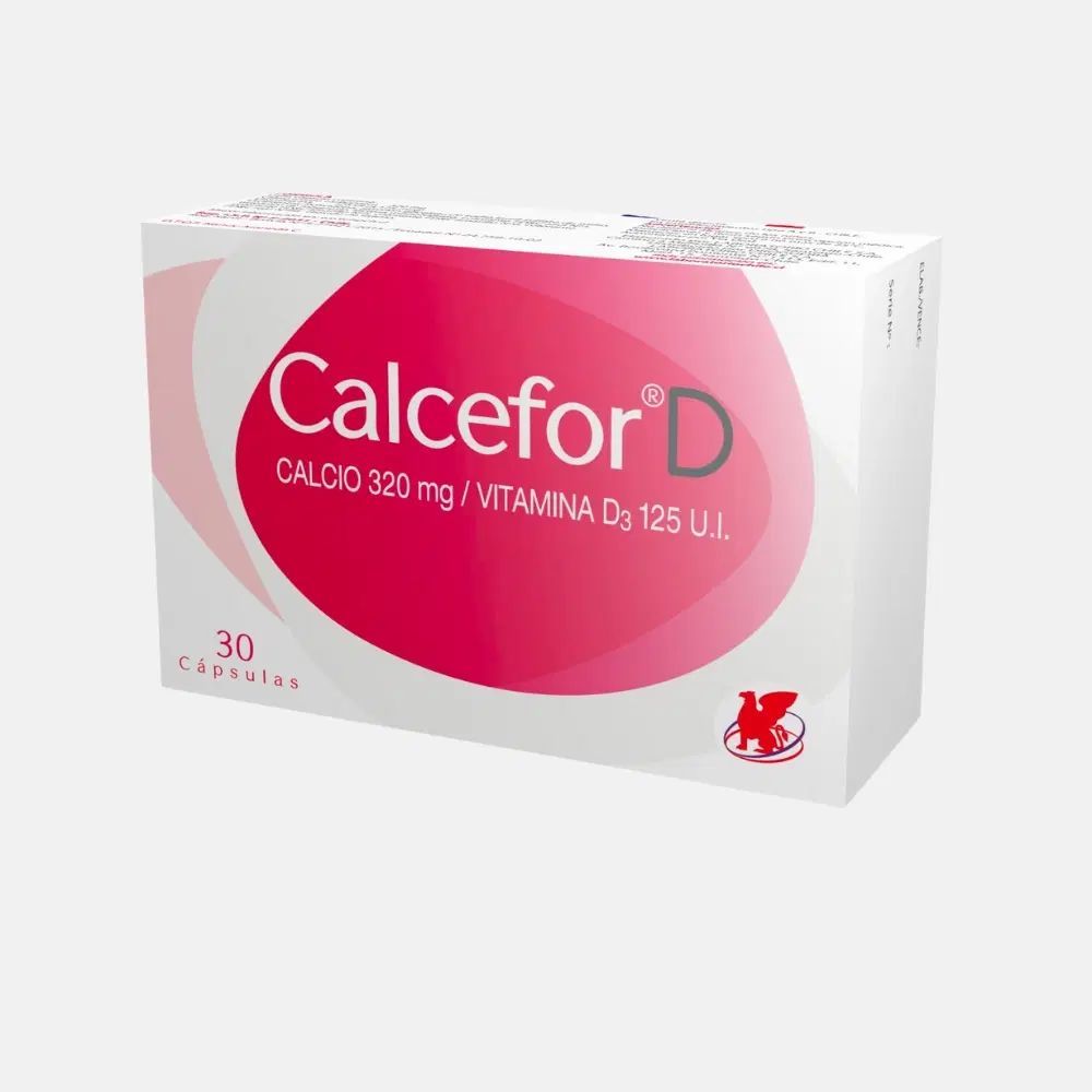 Calcefor D 320mg/125ui 30 Cap.