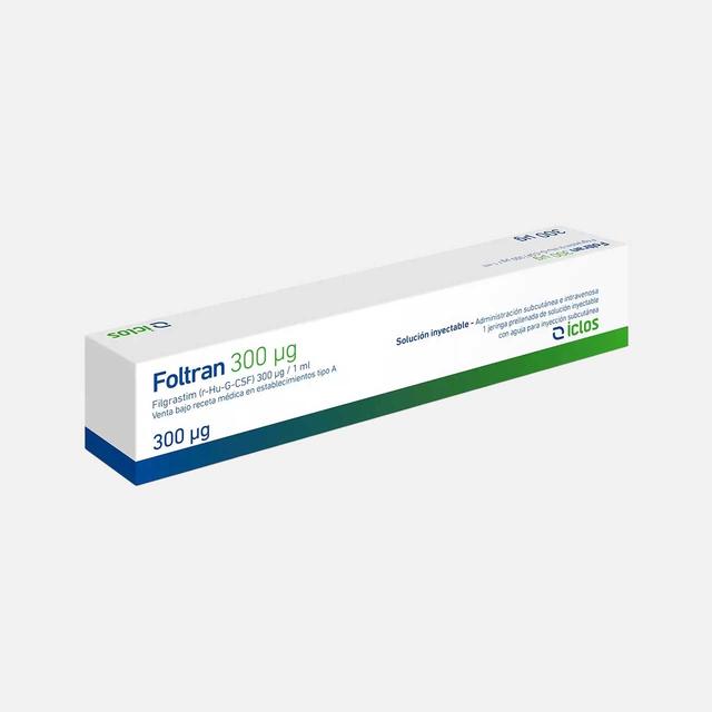 Foltran Filgrastim 300mcg/ml 1 Jeringa Prellenada