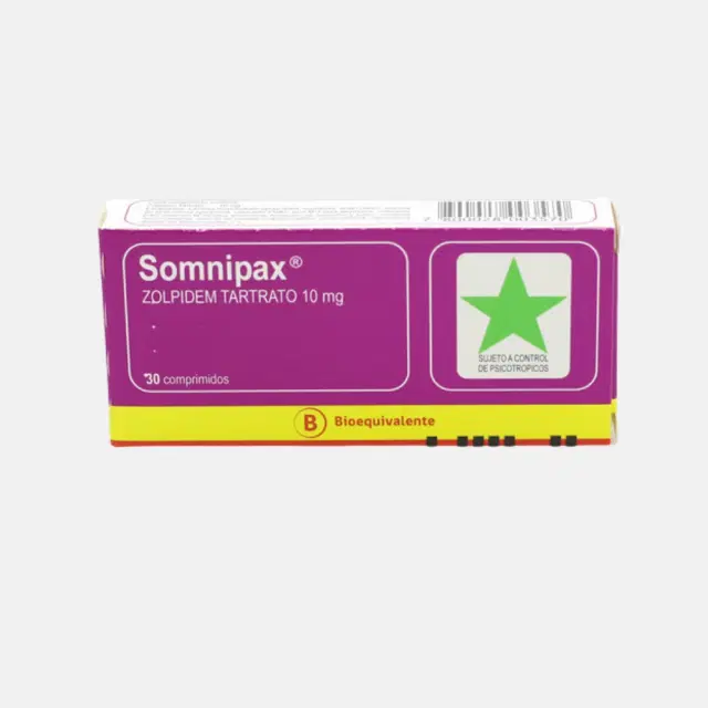Somnipax Zolpidem 10 mg 30 comprimidos