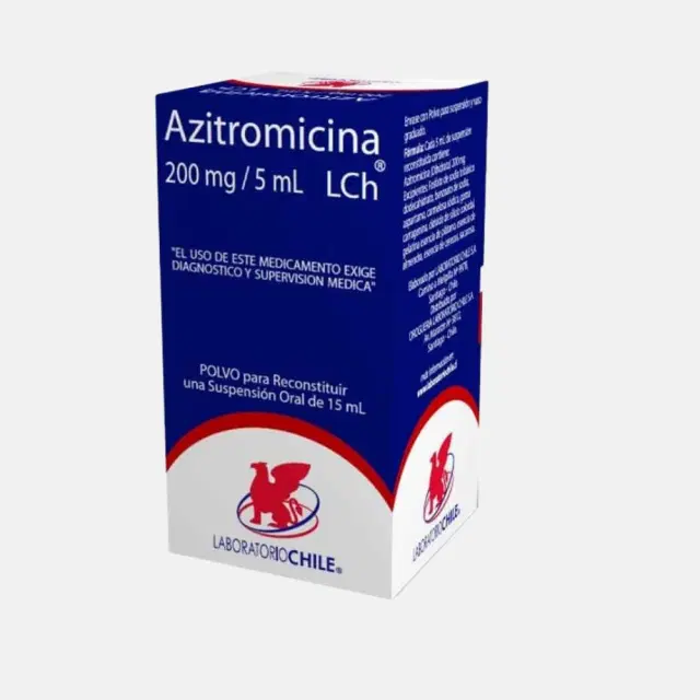 Azitromicina 200mg/5ml 15ml Sol. Oral