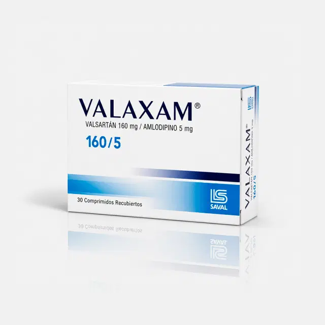 Valaxam 160/5 Valsartan / Amlodipino 30 comprimidos recubiertos