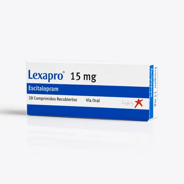 Lexapro Escitalopram 15 mg 28 comprimidos recubiertos