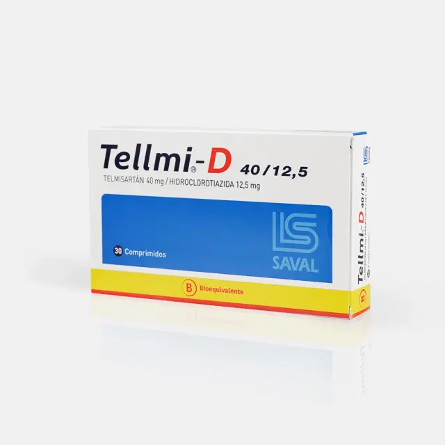 Tellmi D Telmisartán / Hidroclorotiazida 40 /12,5 mg 30 comprimidos