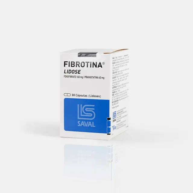 Fibrotina Lidose 160mg/40mg 30 Cap.