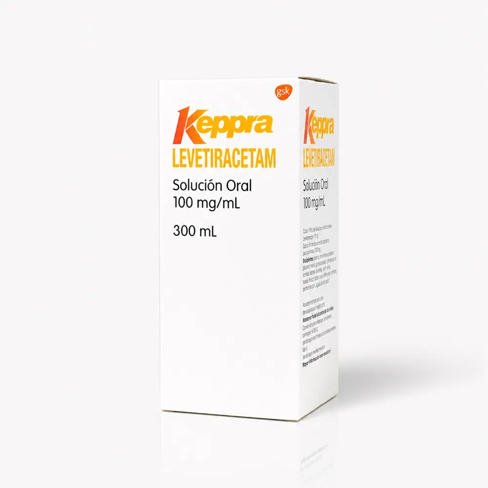 Keppra Levetiracetam 100 mg/ml 300 ml de solución oral