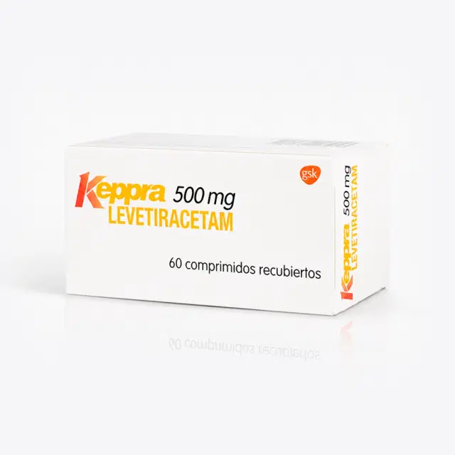 Keppra Levetiracetam 500 mg 60 comprimidos recubiertos