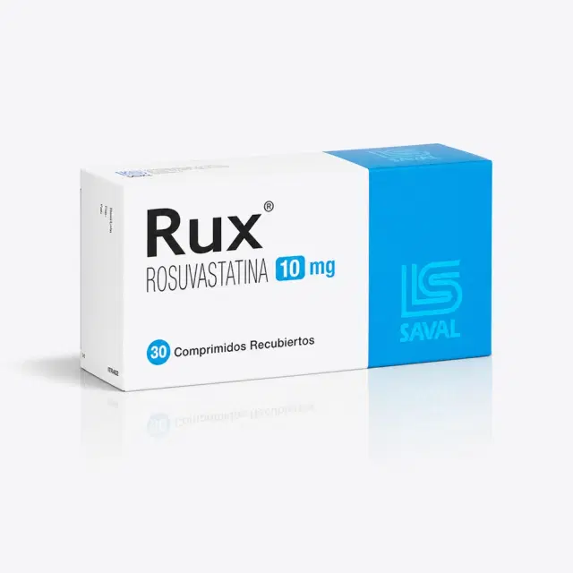 Rux Rosuvastatina 10 mg 30 comprimidos