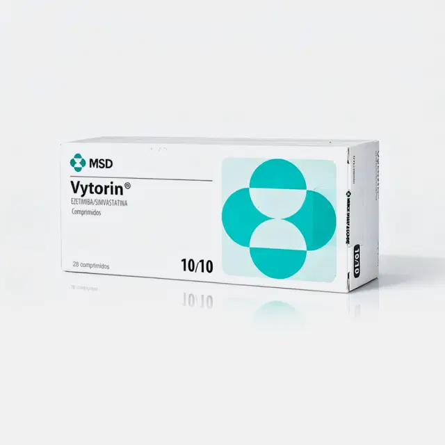 Vytorin 10/10 Ezetimiba / Simvastatina 10 mg/10 mg 28 comprimidos