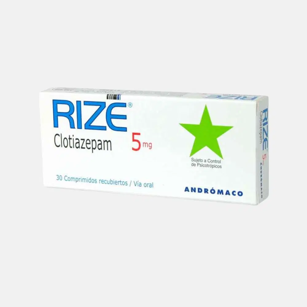 Rize Clotiazepam 5 mg 30 comprimidos recubiertos