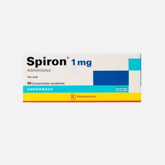 Spiron Risperidona 1 mg 60 comprimidos