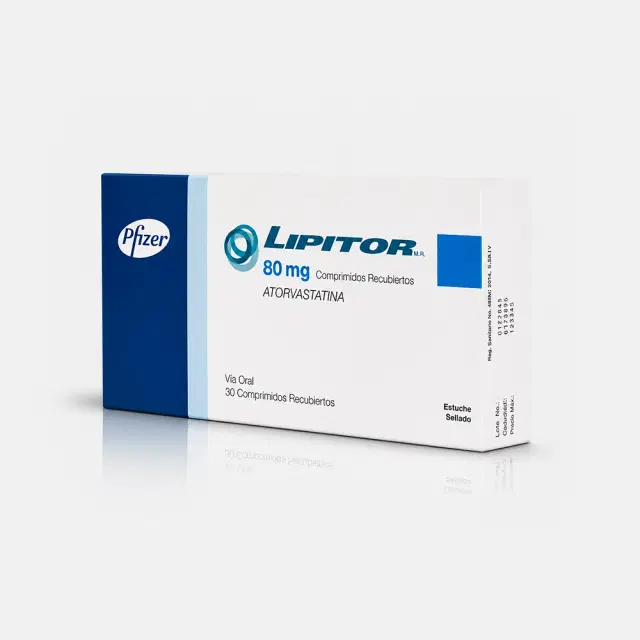 Lipitor Atorvastatina 80 mg 30 comprimidos recubiertos
