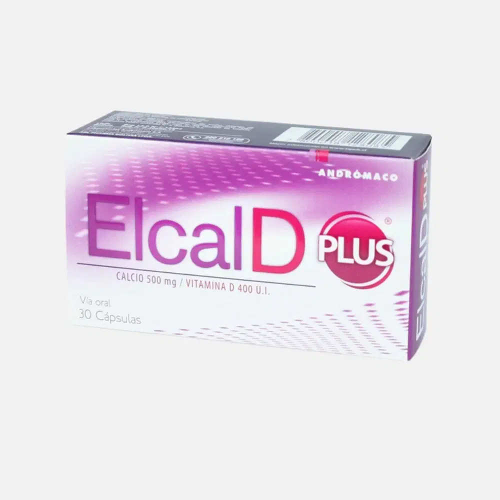 Elcal D Plus Carbonato de calcio / colecalciferol 1250 mg/8 mg 30 cápsulas